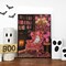 Halloween Ghost Flower Diamond Painting Kit for Adults 12x16 Inch – 5D Full Drill DIY Cute Ghost Crystal Gem Art Set for Beginners Home Wall Decor